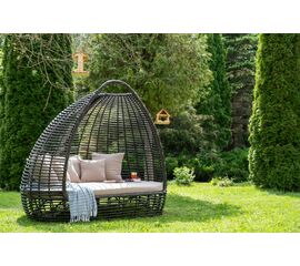 "Тенерифе" плетеная кровать, цвет бронзовый | Интернет магазин мебели и декора LifeDekor