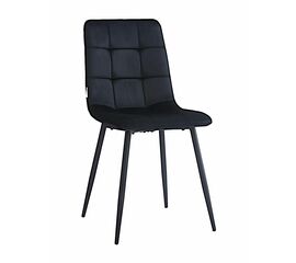 Стул CHILE велюр черный, каркас черный | Интернет магазин мебели и декора LifeDekor
