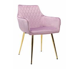 Стул CATALINA велюр сиреневый, каркас золото | Интернет магазин мебели и декора LifeDekor