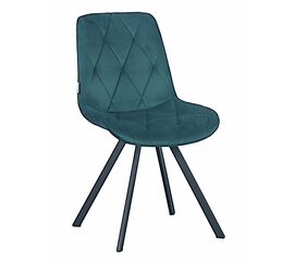 Стул GUSTAF 360 велюр изумруд, каркас черный | Интернет магазин мебели и декора LifeDekor