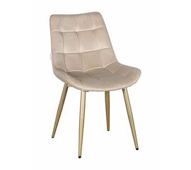 Стул RICHARD велюр бежевый, каркас шампань | Интернет магазин мебели и декора LifeDekor