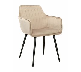 Стул GRATTA велюр мокко, каркас черный | Интернет магазин мебели и декора LifeDekor