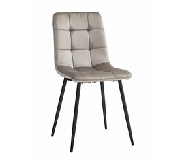 Стул CHILE велюр мокко, каркас черный | Интернет магазин мебели и декора LifeDekor