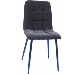 Стул LUCAS экокожа коричневый, каркас круглый черный | Интернет магазин мебели и декора LifeDekor