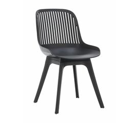 Стул пластиковый GRACE черный / ноги черные | Интернет магазин мебели и декора LifeDekor