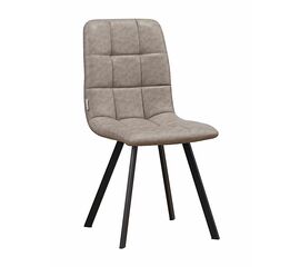 Стул LUCAS экокожа кэмел, каркас квадрат черный | Интернет магазин мебели и декора LifeDekor