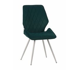 Стул OSTIN велюр изумруд, каркас круглый белый | Интернет магазин мебели и декора LifeDekor