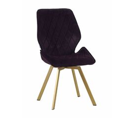 Стул OSTIN велюр брусничный, каркас квадрат шампань | Интернет магазин мебели и декора LifeDekor