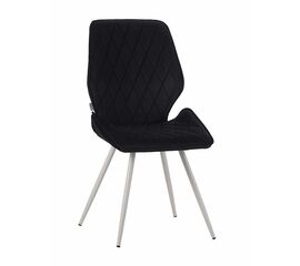 Стул OSTIN велюр графит, каркас круглый белый | Интернет магазин мебели и декора LifeDekor