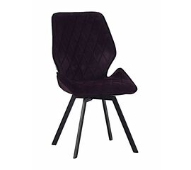 Стул OSTIN 360 велюр брусничный, каркас квадрат черный | Интернет магазин мебели и декора LifeDekor