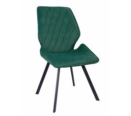 Стул OSTIN 180 велюр изумруд, каркас квадрат черный | Интернет магазин мебели и декора LifeDekor