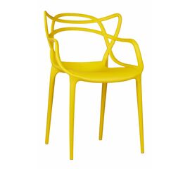 Стул пластиковый MASTERS желтый | Интернет магазин мебели и декора LifeDekor