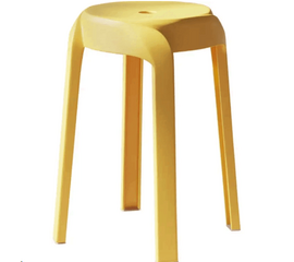 Табурет пластиковый MOTI желтый | Интернет магазин мебели и декора LifeDekor