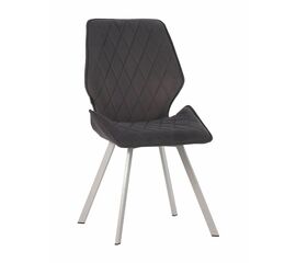 Стул OSTIN велюр серый, каркас квадрат белый | Интернет магазин мебели и декора LifeDekor