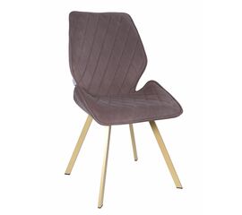Стул OSTIN велюр мокко, каркас квадрат шампань | Интернет магазин мебели и декора LifeDekor