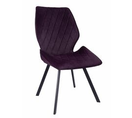 Стул OSTIN 180 велюр брусничный, каркас квадрат черный | Интернет магазин мебели и декора LifeDekor