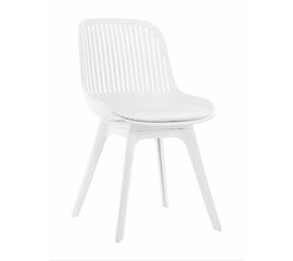 Стул пластиковый GRACE SOFT белый / ноги белые | Интернет магазин мебели и декора LifeDekor