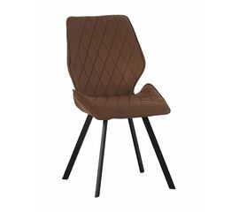 Стул OSTIN велюр золотой, каркас квадрат черный | Интернет магазин мебели и декора LifeDekor