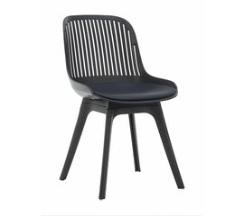Стул пластиковый GRACE SOFT черный / ноги черные | Интернет магазин мебели и декора LifeDekor