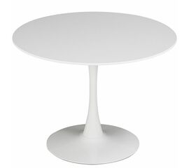 Стол TULIP D100 белый, каркас белый | Интернет магазин мебели и декора LifeDekor