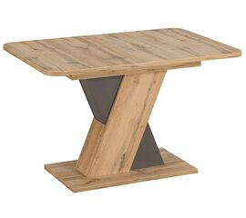 Стол BRIDGE 120-160/80 дуб вотан, каркас Вольфрам | Интернет магазин мебели и декора LifeDekor