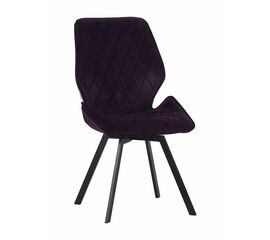 Стул OSTIN велюр брусничный, каркас квадрат черный | Интернет магазин мебели и декора LifeDekor