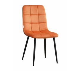 Стул LUCAS велюр терракотовый, каркас круглый черный | Интернет магазин мебели и декора LifeDekor
