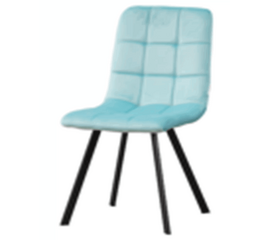 Стул LUCAS велюр тиффани, каркас квадрат черный | Интернет магазин мебели и декора LifeDekor