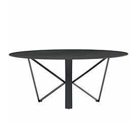 Стол керамический COSMO AustriIia sand black 180*90*75, каркас черный | Интернет магазин мебели и декора LifeDekor