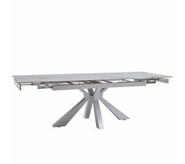 Стол керамический siena Kass gold 160-240*90, каркас белый | Интернет магазин мебели и декора LifeDekor