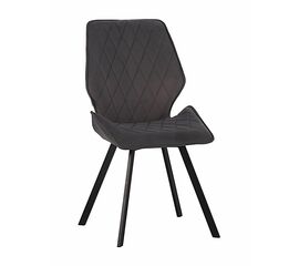 Стул OSTIN 360 велюр горький шоколад, каркас квадрат черный | Интернет магазин мебели и декора LifeDekor