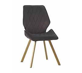 Стул OSTIN 360 велюр горький шоколад, каркас квадрат шампань | Интернет магазин мебели и декора LifeDekor