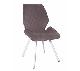 Стул OSTIN велюр мокко, каркас квадрат белый | Интернет магазин мебели и декора LifeDekor