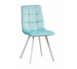Стул LUCAS велюр тиффани, каркас квадрат белый | Интернет магазин мебели и декора LifeDekor