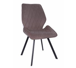 Стул OSTIN велюр мокко, каркас квадрат черный | Интернет магазин мебели и декора LifeDekor