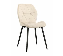Стул BATT велюр какао, каркас черный | Интернет магазин мебели и декора LifeDekor