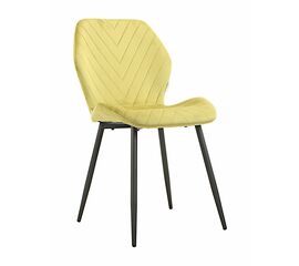 Стул ABEL велюр оливковый, каркас черный | Интернет магазин мебели и декора LifeDekor