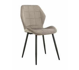 Стул SALLY велюр антрацит, каркас черный | Интернет магазин мебели и декора LifeDekor