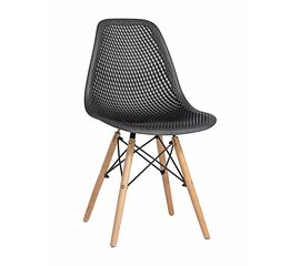 Стул пластиковый Eames DSW GRID черный | Интернет магазин мебели и декора LifeDekor