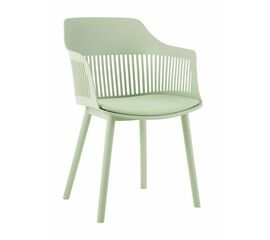 Стул пластиковый BETTY c подушкой зеленый | Интернет магазин мебели и декора LifeDekor