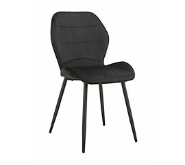 Стул SALLY велюр черный, каркас черный | Интернет магазин мебели и декора LifeDekor