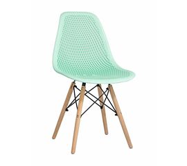 Стул пластиковый Eames DSW GRID мятный | Интернет магазин мебели и декора LifeDekor