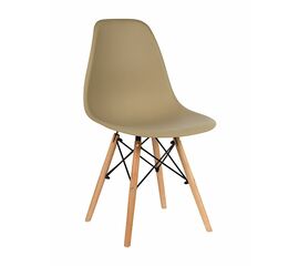 Стул пластиковый Eames DSW кофе с молоком | Интернет магазин мебели и декора LifeDekor