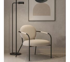 Лаунж кресло EGO, велюр черный | Интернет магазин мебели и декора LifeDekor