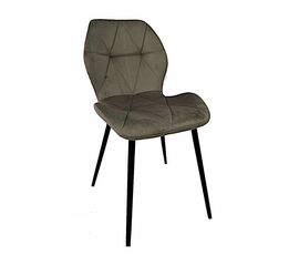Стул BATT велюр шоколад, каркас черный | Интернет магазин мебели и декора LifeDekor