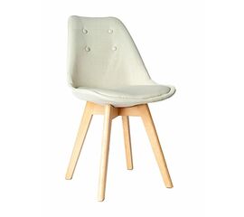 Стул FRANKFURT рогожка серо-бежевый | Интернет магазин мебели и декора LifeDekor