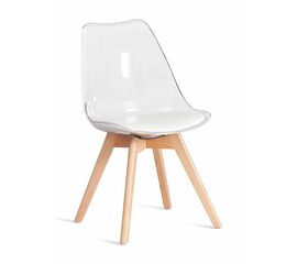 Стул FRANKFURT экокожа прозрачный | Интернет магазин мебели и декора LifeDekor