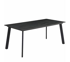 Стол керамический MISTRAL Austrilia sand black 180*90*75, каркас черный | Интернет магазин мебели и декора LifeDekor