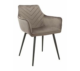 Стул BEATRICE велюр антрацит, каркас черный | Интернет магазин мебели и декора LifeDekor