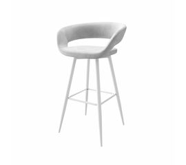 Стул полубарный Барни Р 700, b20 SILVER LUX/БЕЛЫЙ | Интернет магазин мебели и декора LifeDekor